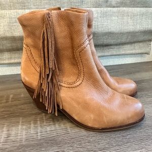Women’s Sam Edelman Leather Louie Fringe Booties